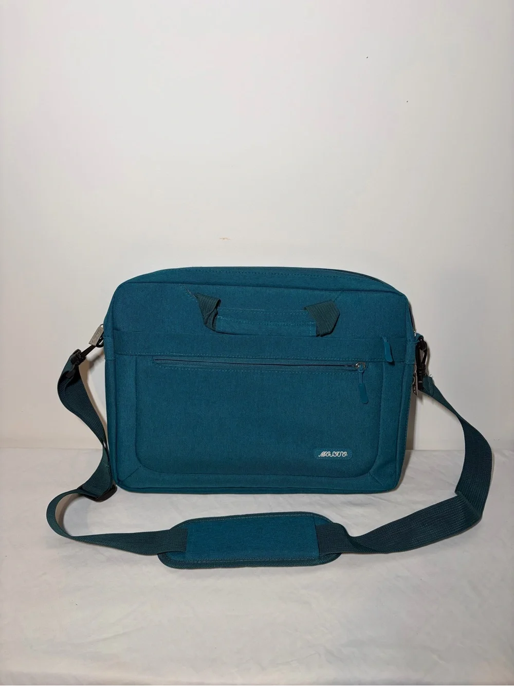Teal Messenger Laptop Bag with Adjustable Shoulder Strap